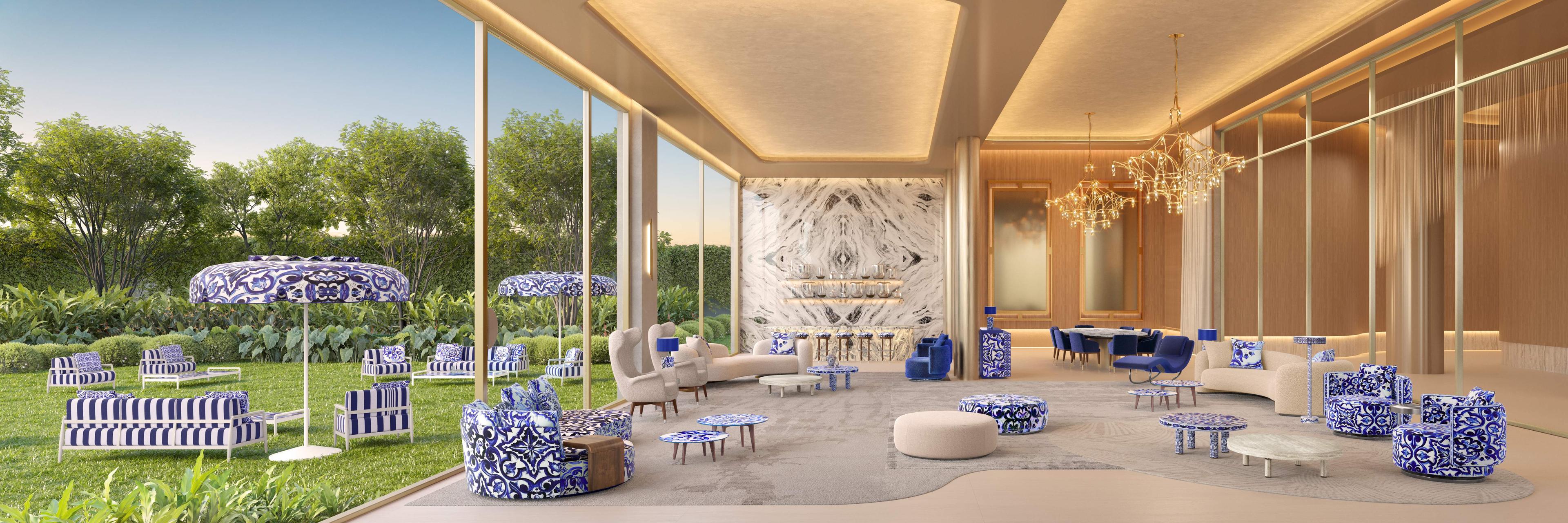 PERSPECTIVA ILUSTRADA | BLUE PARTY ROOM